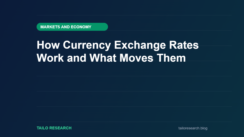 How Currency Exchange Rates Work and What Moves Them