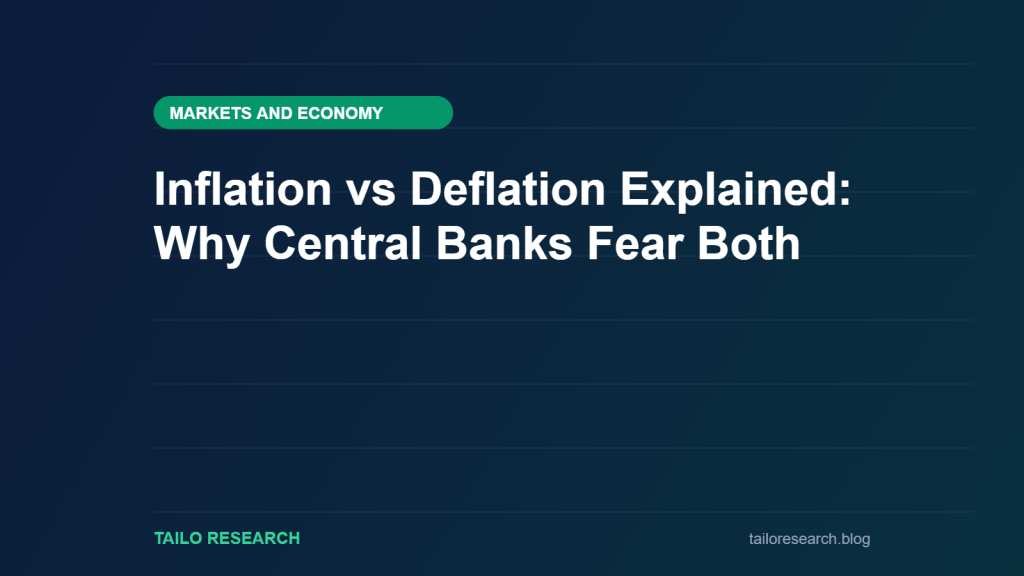 Inflation vs Deflation Explained: Why Central Banks Fear Both