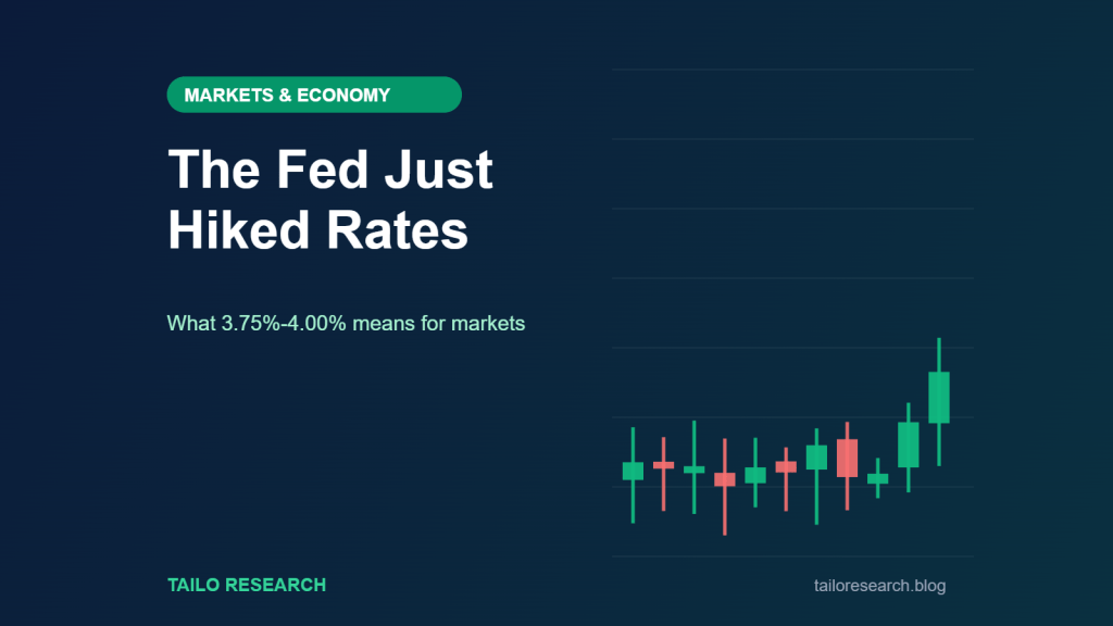 The Fed raised rates to 3.75-4.00 percent, what it means for markets