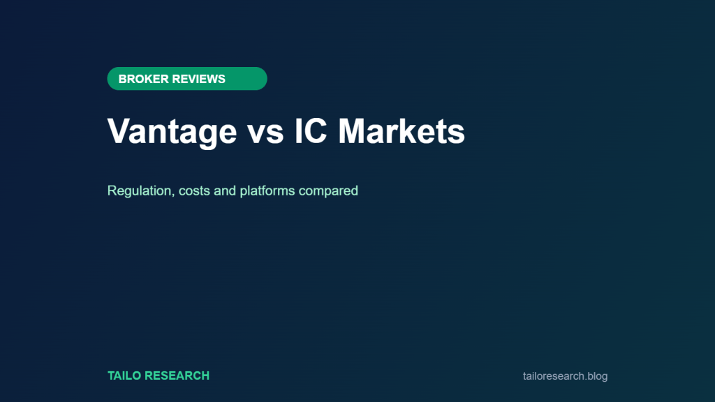 Vantage vs IC Markets CFD broker comparison