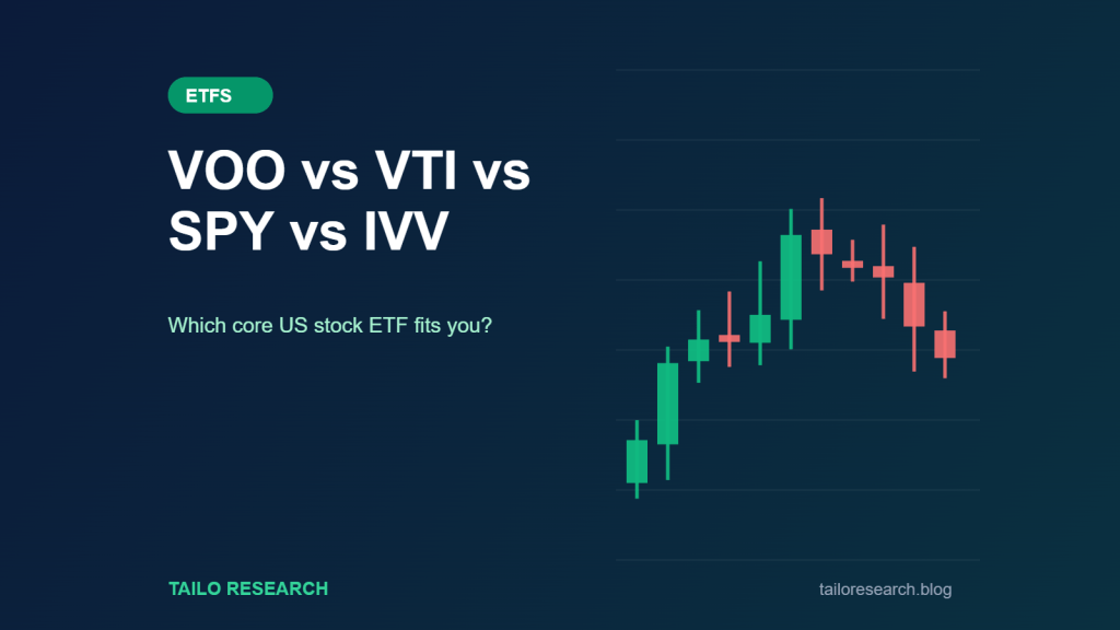 VOO vs VTI vs SPY vs IVV comparison